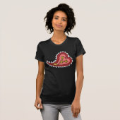 ペイズリーハートウィメンズダークシャツ Tシャツ (正面フル)