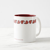 ペイズリーハートマググ ツートーンマグカップ (正面右)