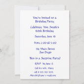 ペイズリーバラ誕生日60 招待状 (裏面)