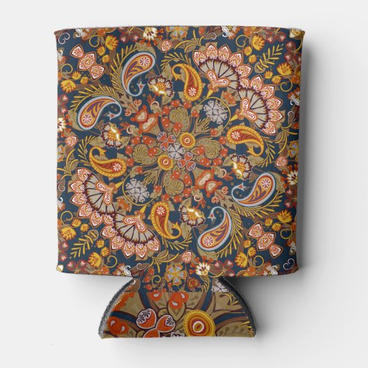 ペイズリーバンダナシルクネックスカーフ 缶クーラー (正面)