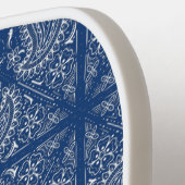 ペイズリーバンダナパタパーソナライズされたーン名文字 ピックルボールラケット (左詳細)