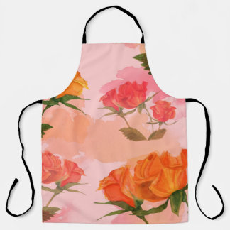 ペイズリーバンダナプリント、シルクスカーフデザイン。 エプロン