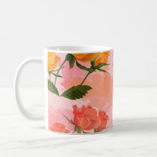 ペイズリーバンダナプリント、シルクスカーフデザイン。 コーヒーマグカップ