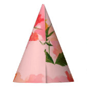 ペイズリーバンダナプリント、シルクスカーフデザイン。 パーティーハット (裏面)