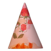 ペイズリーバンダナプリント、シルクスカーフデザイン。 パーティーハット (右)