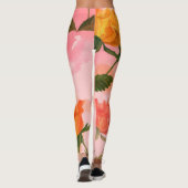 ペイズリーバンダナプリント、シルクスカーフデザイン。 レギンス (裏面)