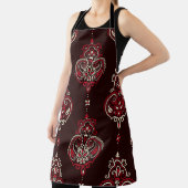 ペイズリーバンダナ：ボホヴィンテージプリント。 エプロン (インサイチュ)