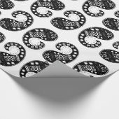 ペイズリーパターン包装紙 ラッピングペーパー (角)