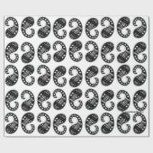 ペイズリーパターン包装紙 ラッピングペーパー (フラット)