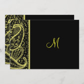 ペイズリーパターン招待状 招待状 (正面/裏面)