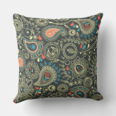 ペイズリーパターン3 クッション (裏面)