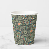 ペイズリーパターン3 紙コップ (正面)