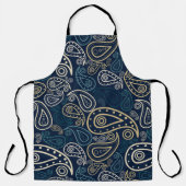 ペイズリーパターン エプロン (正面)