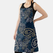 ペイズリーパターン エプロン (インサイチュ)