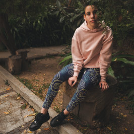 ペイズリーパターン カプリレギンス