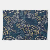 ペイズリーパターン キッチンタオル (横)
