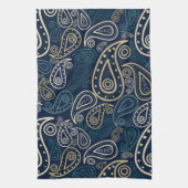 ペイズリーパターン キッチンタオル (縦)