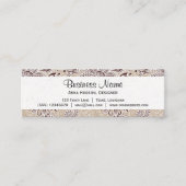 ペイズリーパターン、ペルシャペイズリー、オリエンタルペイズリー スキニー名刺 (正面)