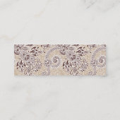 ペイズリーパターン、ペルシャペイズリー、オリエンタルペイズリー スキニー名刺 (裏面)