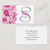 ペイズリーパターン、ペルシャペイズリー、オリエンタルペイズリー 名刺 (正面/裏面)