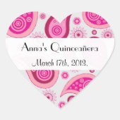 ペイズリーパターン、ペルシャペイズリー、キンセアニェラ ハートシール (正面)