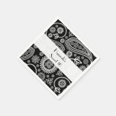 ペイズリーパターン、ペルシャペイズリー、ボート、甘い16 スタンダードカクテルナプキン (角)