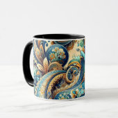 ペイズリーパターン マグカップ (正面左)