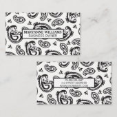 ペイズリーパターン 名刺 (正面/裏面)