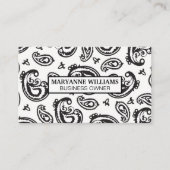 ペイズリーパターン 名刺 (正面)