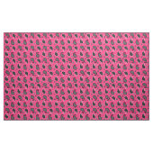 ペイズリーパターン、白黒赤紫のピンク ファブリック (ヤード)