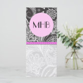 ペイズリーパターン、白黒、モノグラム (スタンド正面)