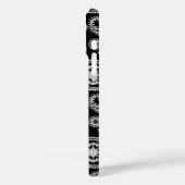 ペイズリーパターン、白黒 Case-Mate iPhoneケース (裏面 / 左)