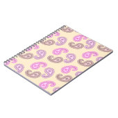 ペイズリーパターンBohoノート ノートブック (左側)