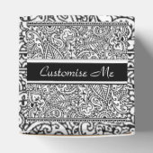 ペイズリーパッション – ブラック(Henna) フェイバーボックス (上部)