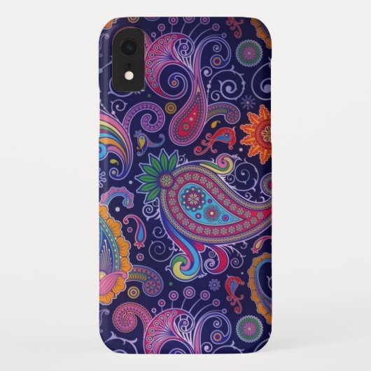 ペイズリーパープルピンク Case-Mate iPhoneケース (裏面)