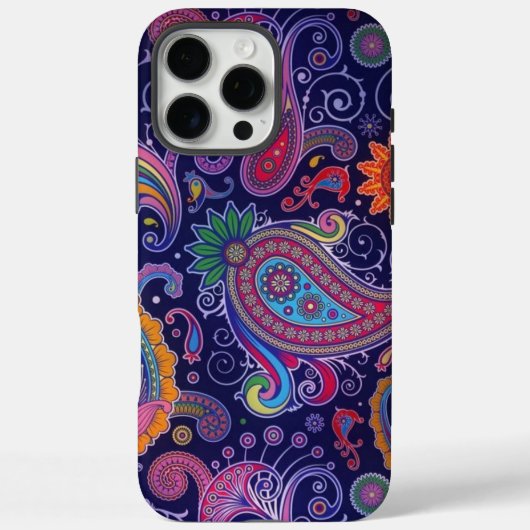 ペイズリーパープルピンク Case-Mate iPhoneケース (裏面)