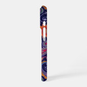 ペイズリーパープルピンク iPhoneケース (左側面)