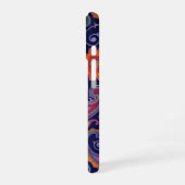 ペイズリーパープルピンク iPhone 16ケース (左側面)