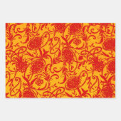 ペイズリーパール、アルカディア、リーフィサンプラー ラッピングペーパーシート (正面)