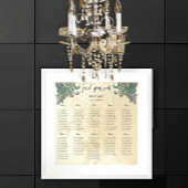 ペイズリーピーコックブルーグリーン座席表10表 ポスター