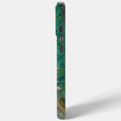 ペイズリーピーコック&フェザー金ゴールド銅とグリーン Case-Mate iPhoneケース (裏面 / 左)