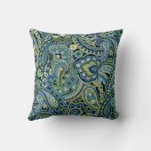 ペイズリーフォレストグリーン クッション (裏面)