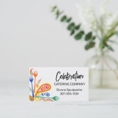 ペイズリーフォークパーティーシェフ料理クラスケータリング 名刺 (スタンド正面)