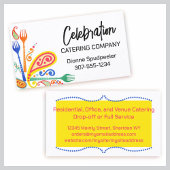 ペイズリーフォークパーティーシェフ料理クラスケータリング 名刺