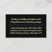 ペイズリーフォーク料理ケータリング料理業c 名刺 (裏面)