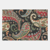 ペイズリーフラクタル ラッピングペーパーシート (正面3)