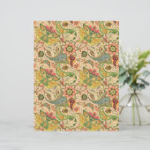 ペイズリーフラワースクラップブック紙 | 鮮やかフローラ (スタンド正面)