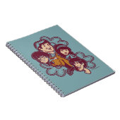 ペイズリーフラワースクービードゥーと集団 ノートブック (右側)