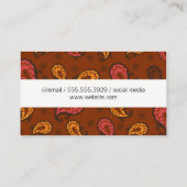 ペイズリーフラワードードル 名刺 (裏面)