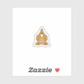 ペイズリーフローラアート・オレンジボホデコール シール (シート)